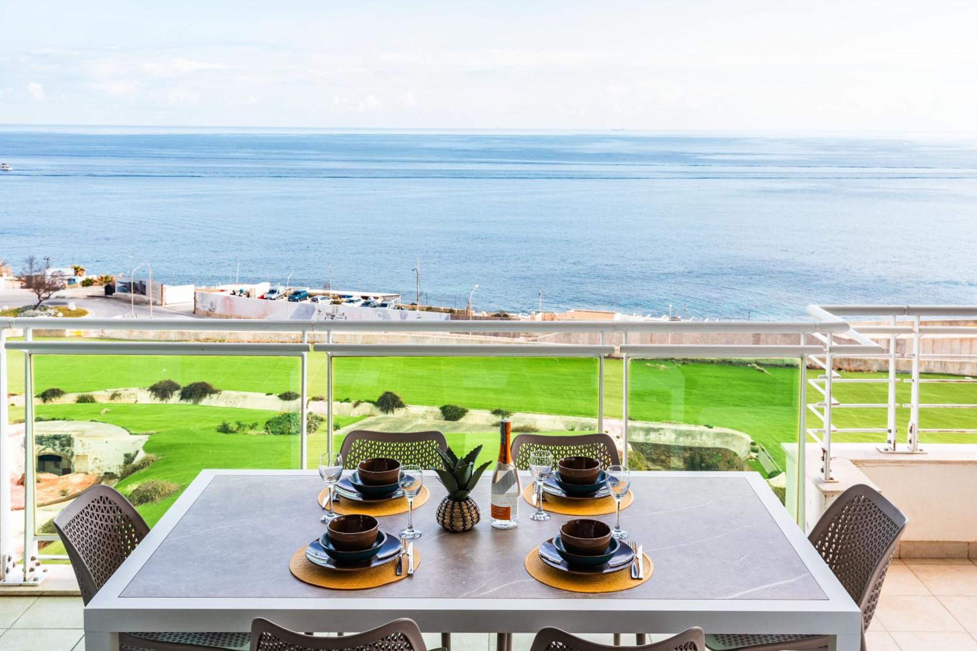 Luxury Seafront 3Br With Pool By Arcobnb Sliema Ngoại thất bức ảnh